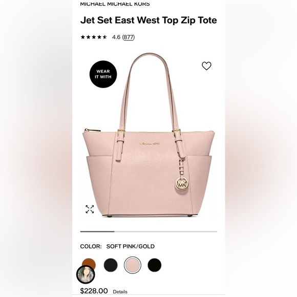 Michael Kors Blush Pink Large tote - Picture 4 of 8